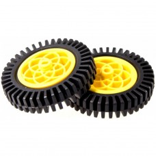 Wheel - 80mm (Rubber Tire, Pair)