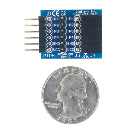 Pmod TPH: 6-pin Test Point Header at MG Super Labs India
