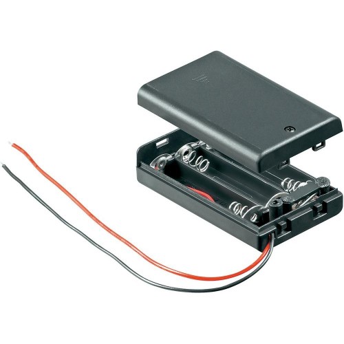 3-AAA Battery Holder with On/Off Switch at MG Super Labs India