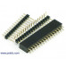 0.100" (2.54 mm) Female Header: 1x2-Pin, Straight