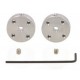 Pololu Universal Aluminum Mounting Hub for 3mm Shaft, #2-56 Holes (2-Pack)