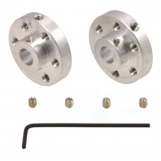 Pololu Universal Aluminum Mounting Hub 6mm Shaft 4-40 Holes (2-Pack)