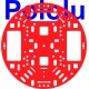 Pololu 5" Robot Chassis RRC04A Solid Red