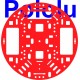 Pololu 5" Robot Chassis RRC04A Solid Red