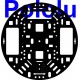 Pololu 5" Robot Chassis RRC04A Solid Black