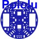 Pololu 5" Robot Chassis RRC04A Solid Blue