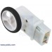 120:1 Mini Plastic Gearmotor HP, Offset 3mm D-Shaft Output, Extended Motor Shaft