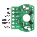 Magnetic Encoder Pair Kit for Mini Plastic Gearmotors, 12 CPR, 2.7-18V