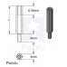 Aluminum Standoff for Raspberry Pi: 18.6mm Length, 6mm M2.5 Thread, M-F (4-Pack)