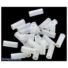 Nylon Spacer: 10mm Length, 4mm OD, 2.7mm ID (25-Pack)