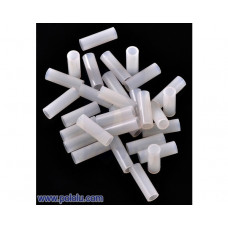 Nylon Spacer: 12mm Length, 4mm OD, 2.7mm ID (25-Pack)