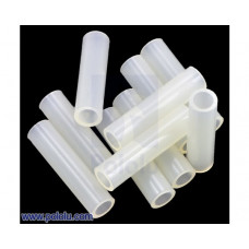 Nylon Spacer: 20mm Length, 5mm OD, 3.3mm ID (10-Pack)