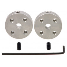 Pololu Universal Aluminum Mounting Hub for 4mm Shaft, M3 Holes (2-Pack)