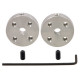 Pololu Universal Aluminum Mounting Hub for 4mm Shaft, M3 Holes (2-Pack)