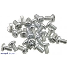 Machine Screw: M3, 5mm Length, Phillips (25-pack)