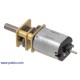210:1 Micro Metal Gearmotor LP 6V with Extended Motor Shaft