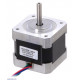 Stepper Motor: Bipolar, 200 Steps/Rev, 42×38mm, 2.8V, 1.7 A/Phase