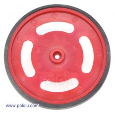 2-5/8" Plastic Red Wheel Futaba Servo Hub