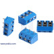 Screw Terminal Block: 3-Pin, 5 mm Pitch, Top Entry (4-Pack)