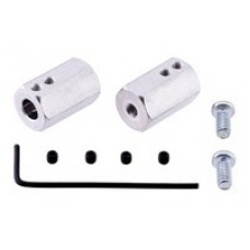 12mm Hex Wheel Adapter for 6mm Shaft (2-Pack)