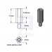 Aluminum Standoff for Raspberry Pi: 11mm Length, 4mm M2.5 Thread, M-F (4-Pack)