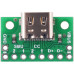 USB 2.0 Type-C Connector Breakout Board (usb07b)