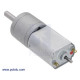 63:1 Metal Gearmotor 20Dx43L mm 12V CB with Extended Motor Shaft