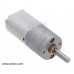 63:1 Metal Gearmotor 20Dx43L mm 12V CB with Extended Motor Shaft