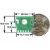 Magnetic Encoder Pair Kit for 20D mm Metal Gearmotors, 20 CPR, 2.7-18V