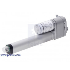 Glideforce LACT6P-12V-10 Light-Duty Linear Actuator with Feedback: 25kgf, 6" Stroke (5.9" Usable), 1.1"/s, 12V