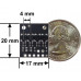 QTRX-HD-04A Reflectance Sensor Array: 4-Channel, 4mm Pitch, Analog Output, Low Current