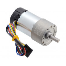 19:1 Metal Gearmotor 37Dx68L mm 24V with 64 CPR Encoder (Helical Pinion)