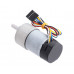 19:1 Metal Gearmotor 37Dx68L mm 12V with 64 CPR Encoder (Helical Pinion)