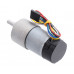 100:1 Metal Gearmotor 37Dx73L mm 12V with 64 CPR Encoder (Helical Pinion)