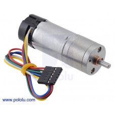 34:1 Metal Gearmotor 25Dx67L mm HP 12V with 48 CPR Encoder