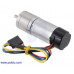 99:1 Metal Gearmotor 25Dx69L mm MP 12V with 48 CPR Encoder