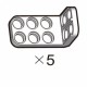 Bracket-Dual-L (SPL-2b3(W)) 5pcs