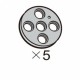 Pulley-Circle-L (SPO-4PR(GR)) 5pcs