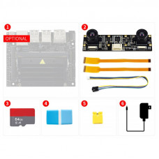 Jetson Nano Development Pack (Type D), with Binocular Camera, TF Card